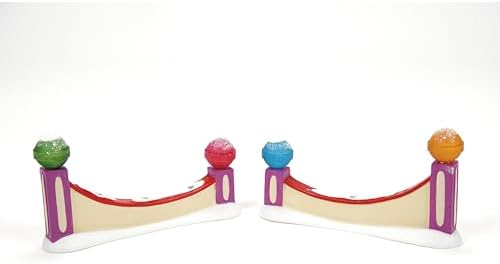 Department 56 North Pole Village Fence Figurine 2pc Set