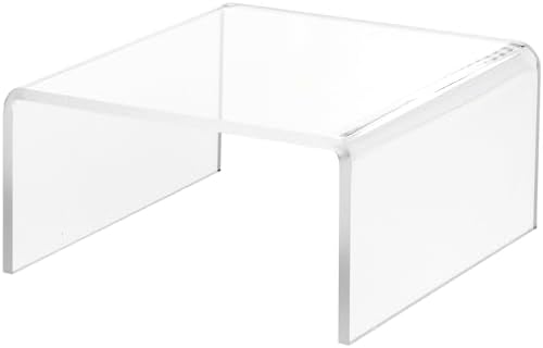 Plymor Clear Acrylic Display Riser for Home and Retail