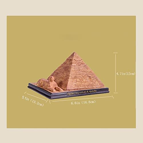 Egyptian Pyramid Statue Model Sphinx Figurine