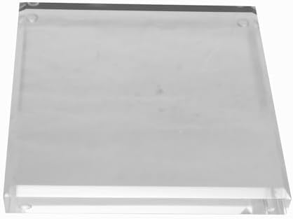 CiaoHER Clear Acrylic Square Display Riser Stand 1in Thick 8x8