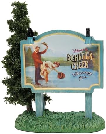 Department 56 Schitts Creek Village Billboard Sign Lit Figurine