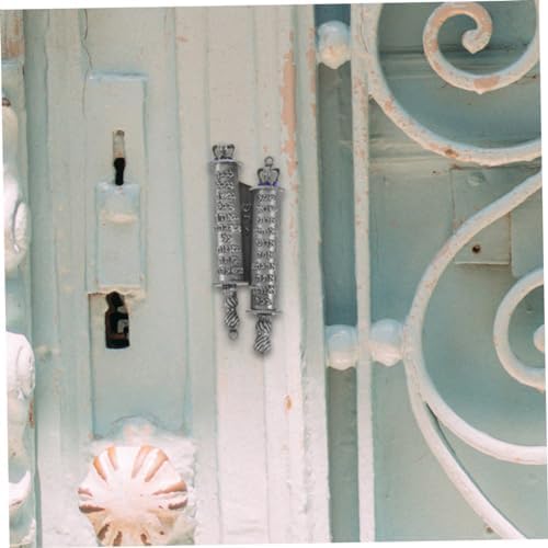 VALICLUD Metal Mezuzah Scroll Door Plaque 2-Piece Set