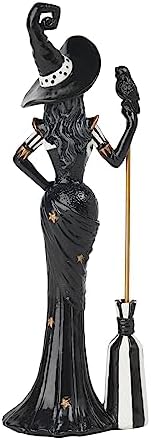 Newman House Studio Halloween Witch Figurine - Magic Broom Collectible Statue 25x175x75 in