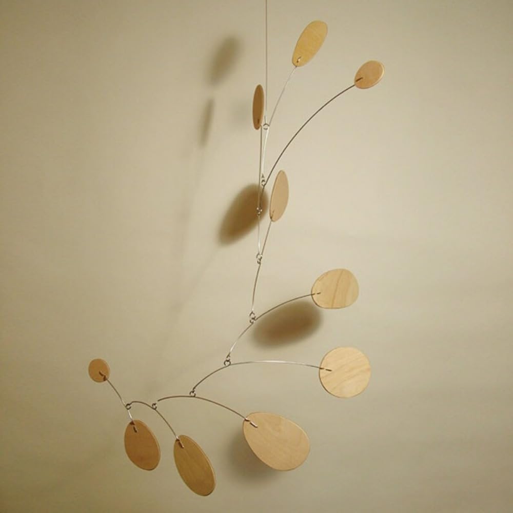 Modern Wood Art Hanging Mobile 21x27 In