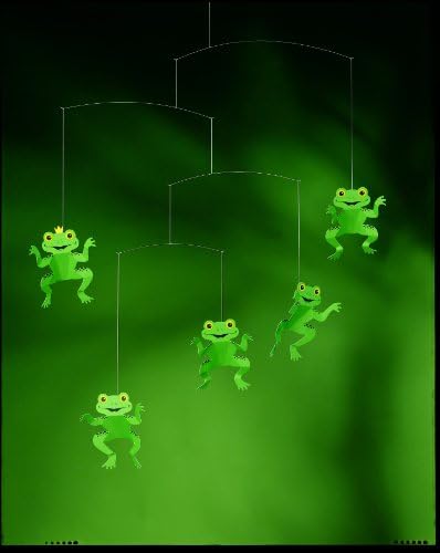 Happy Frog Hanging Mobile - 22 Inches Handmade in Denmark