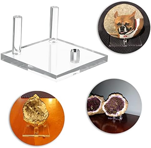 Hipiwe 8 Pack Clear Acrylic Easel Display Stand