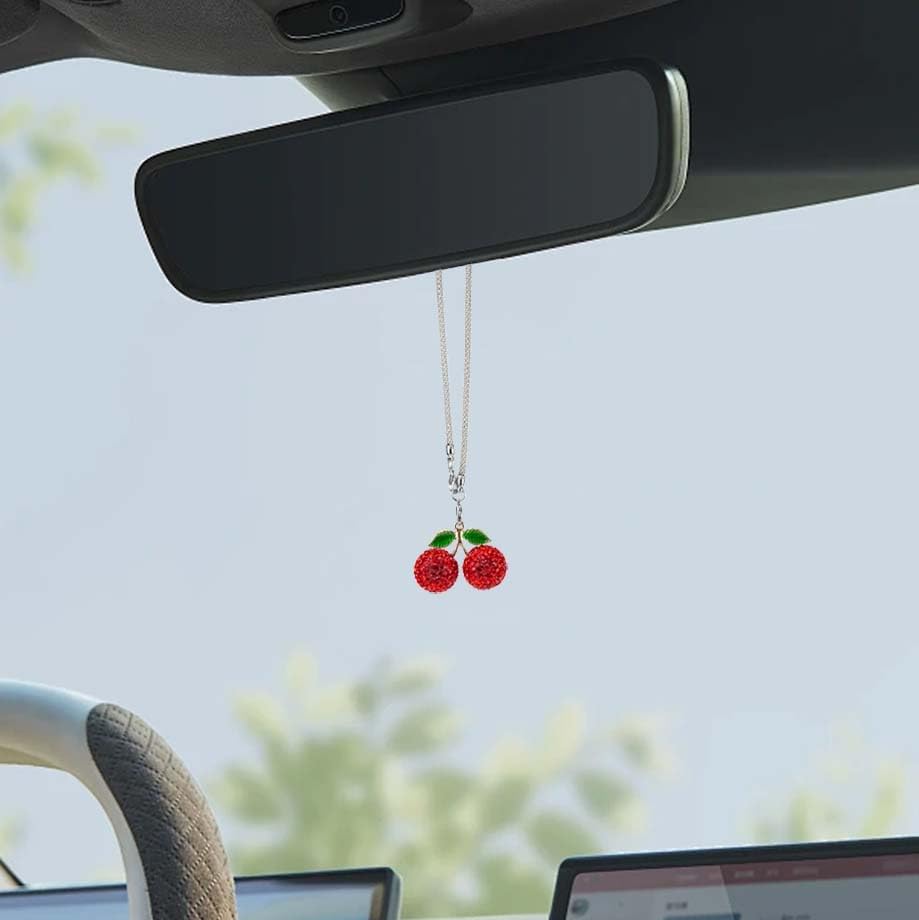 Bling Cherry Car Decor Hanging Ornament