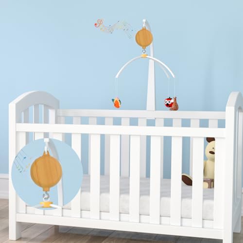 Baby Crib Mobile with Music and Hook