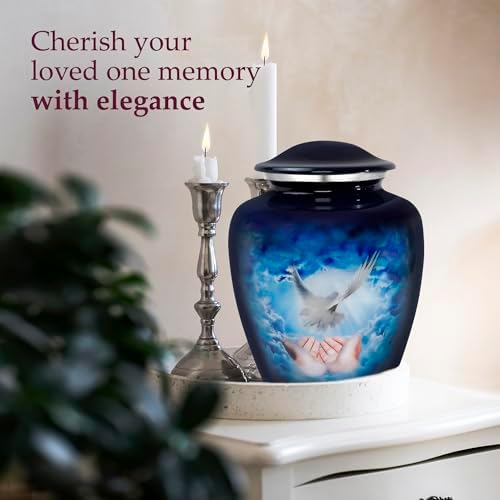 Trupoint Memorials Large Blue Dove Cremation Urn