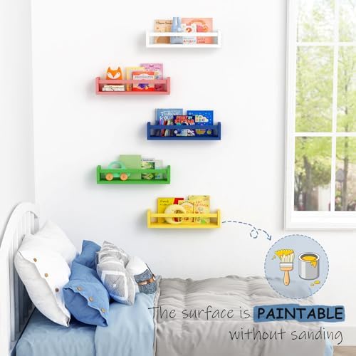 Harwaya Floating Book Shelves for Wall Set of 3