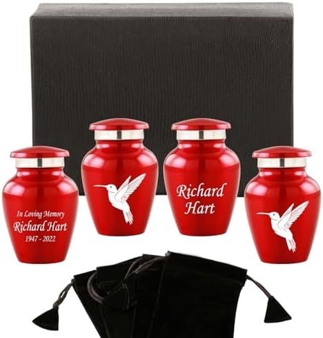 Personalized Hummingbird Cremation Urn - Decorative Keepsake for Adult Ashes