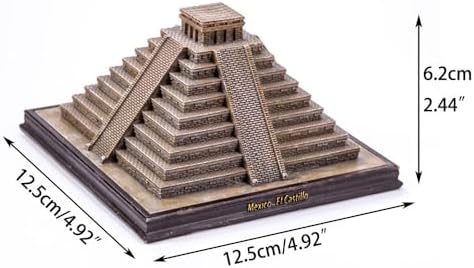 Mysterious Mayan Pyramids Statue Figurine Resin Craft Home Decoration