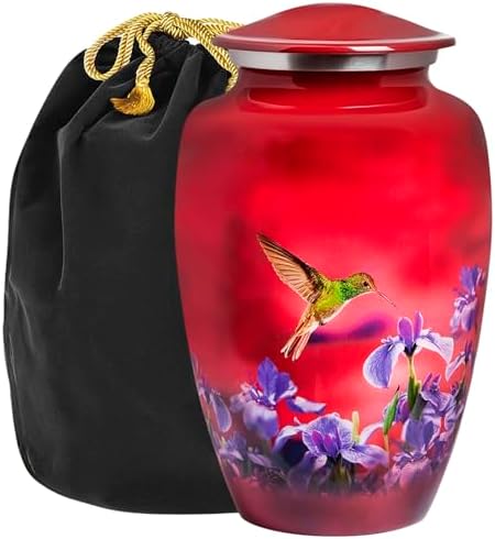 Trupoint Memorials Large Red Hummingbird Cremation Urn