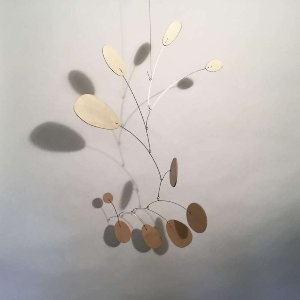 Modern Wood Art Hanging Mobile 21x27 In