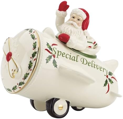Lenox 863640 Holiday Airplane Cookie Jar 1