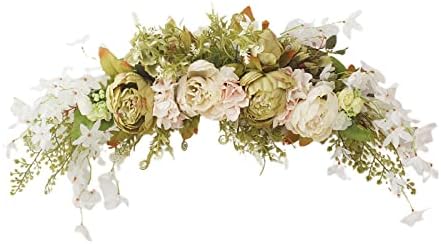 Artificial Peony Arch Swag 295 Inch Silk Floral Decor