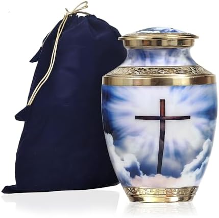 Heavenly Cross Cremation Urn for Human Ashes