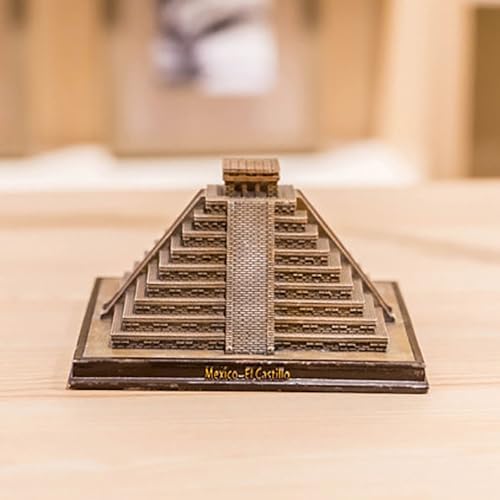 Mysterious Mayan Pyramids Statue Figurine Resin Craft Home Decoration