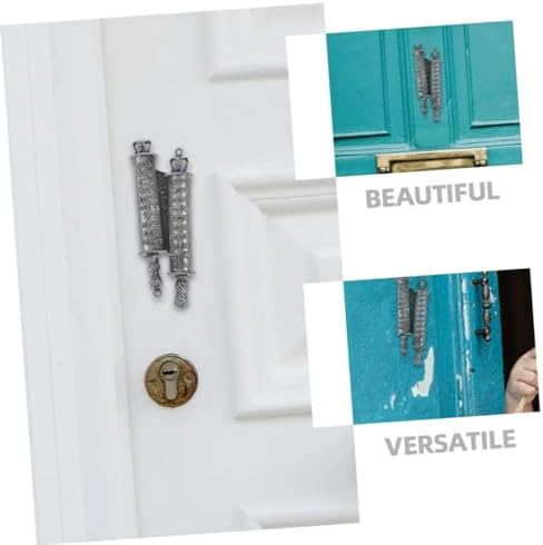 Cabilock 1Set Metal Mezuzah Door Blessing Decor