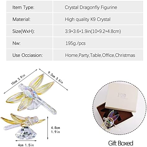 HD Crystal Butterfly Dragonfly Decor Ornament