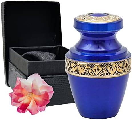 Cremation Urns for Human Ashes - Handcrafted Grecian Urn with Velvet Bag