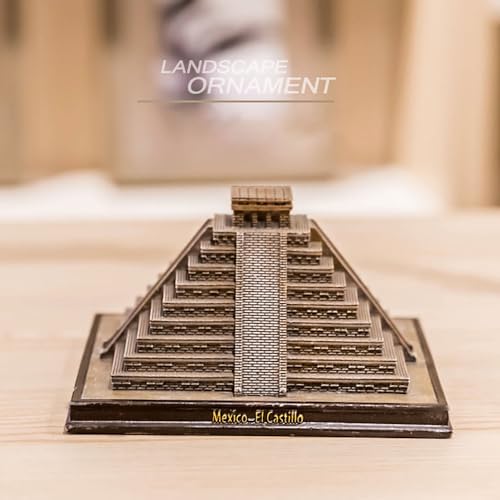 Mysterious Mayan Pyramids Statue Figurine Resin Craft Home Decoration
