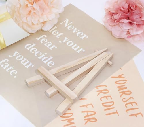 Shapenty Wooden Easel Stand for Tabletop Display 10PCS 49 Inch