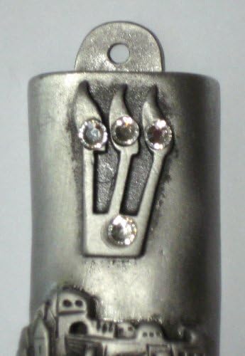 Handcrafted Pewter Mezuzah with Scroll