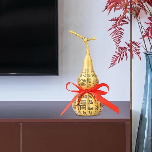 Fenteer Feng Shui Brass Gourd Table Ornament 16cm