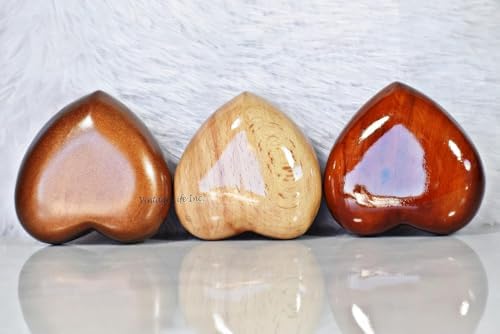 Mini Heart Wooden Urn for Pets and Human Ashes Keepsake