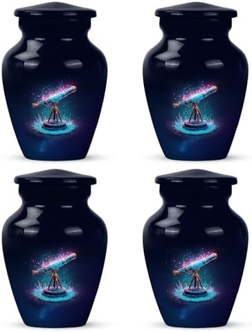 YATSKIA Blue Telescope Urn for Adult Ashes
