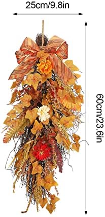 2 Pcs Artificial Maple Swag Wreaths Fall Decor