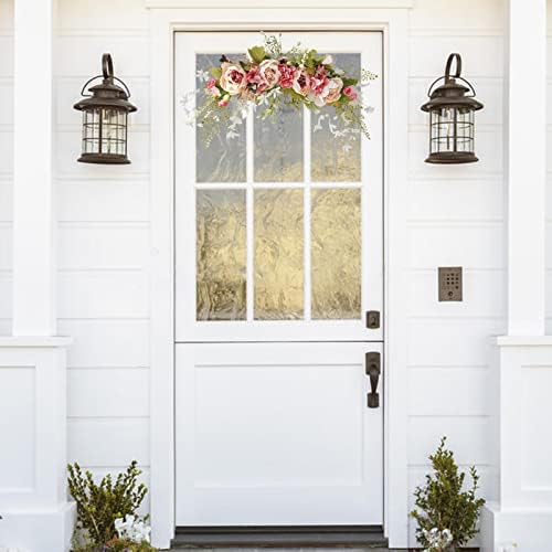 Artificial Peony Arch Swag 295 Inch Silk Floral Decor