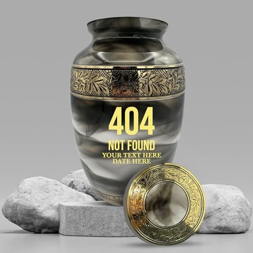 Custom Cremation Urn with Tech Design and Engraving