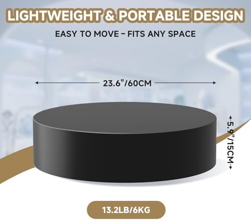 Round Mannequin Display Pedestal Stand Black 23659