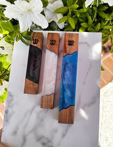 AS Mezuzot Mezuzah Case with Scroll 5 Inches Charcoal Grey