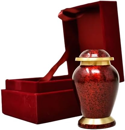Handcrafted Brass Cremation Urn - Keepsake - Decorative