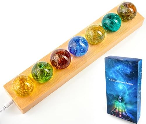 HD Crystal Cross Decor with 7pcs Glass Balls