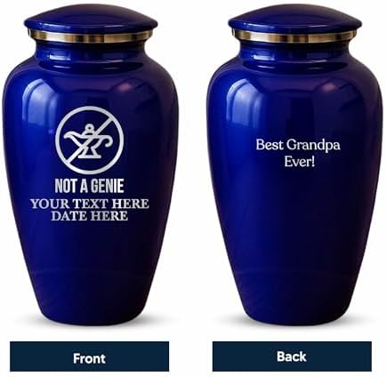 Custom Cremation Urn Metal Vessel Purple Splendore Series