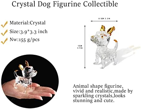 HD Pink Crystal Butterfly and Dog Figurine Collection 1