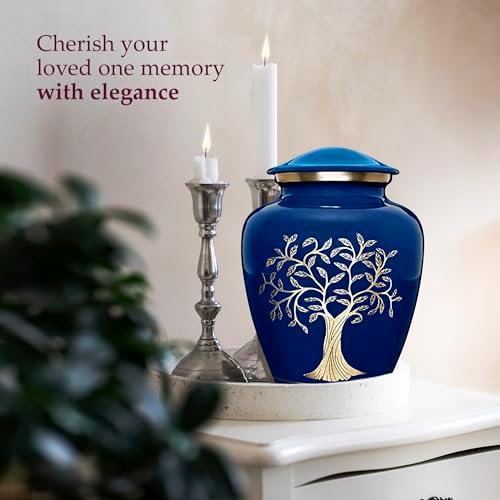 Trupoint Memorials Cremation Urn Blue Tree of Life