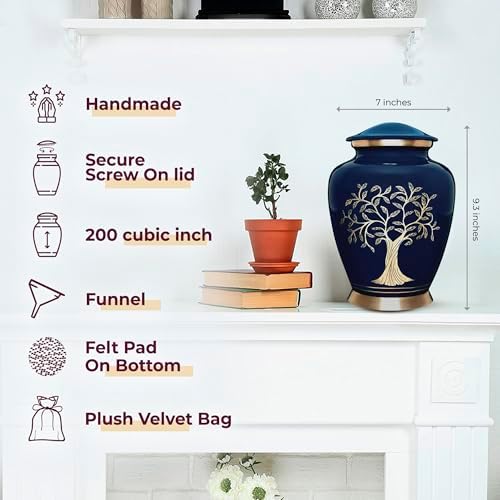 Trupoint Memorials Cremation Urn Blue Tree of Life
