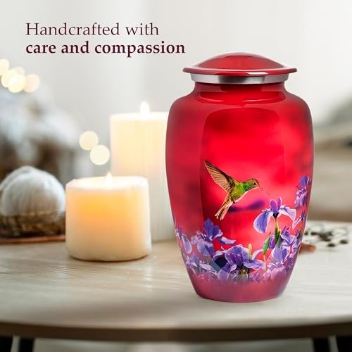 Trupoint Memorials Large Red Hummingbird Cremation Urn