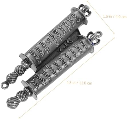 GOOHOCHY Edge Mezuzah Scroll Decorative Metal Jewish Home Decor