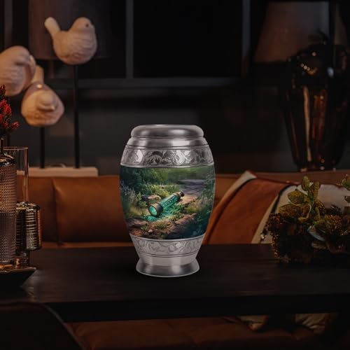 YATSKIA Green Telescope Urn for Human Ashes
