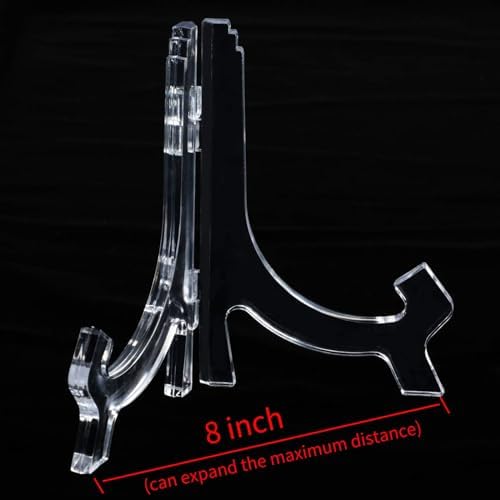 HESTYA 12 Pcs Clear Acrylic Easels for Display Decoration