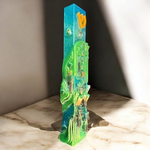 Handmade Mine Pixel Mezuzah Case for Jewish Kids Room