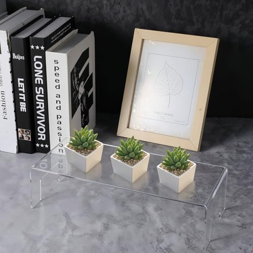 2 Pack Clear Acrylic Display Stand Risers for Jewelry and Desserts