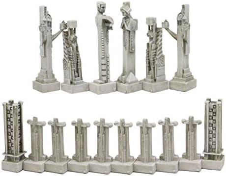 Ebros Gift Frank Lloyd Wright Sprites Chess Set