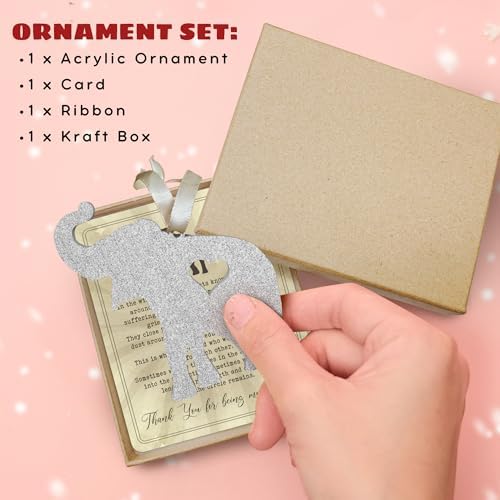 Thank You Gifts for Women Friendship Elephant Ornament